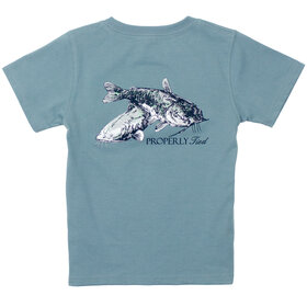 Properly Tied Steel Blue Mudcat SS Shirt