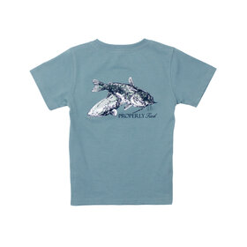 Properly Tied Steel Blue Mudcat SS Shirt