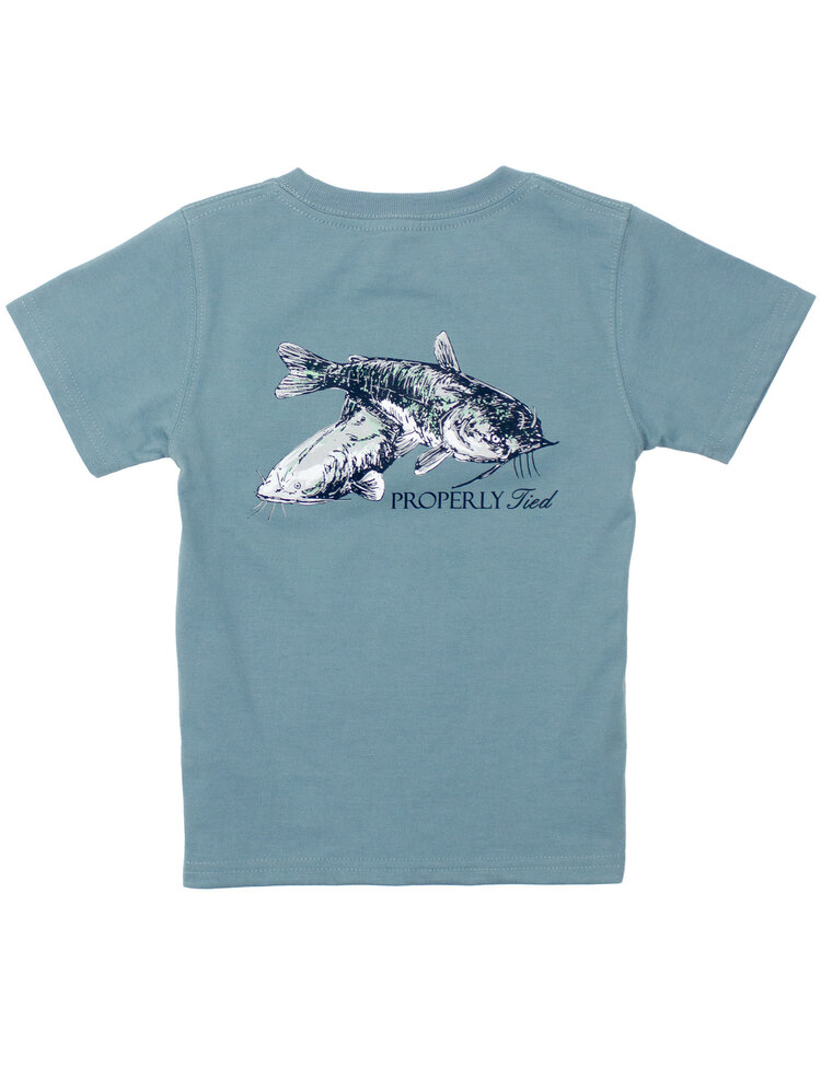 Properly Tied Steel Blue Mudcat SS Shirt
