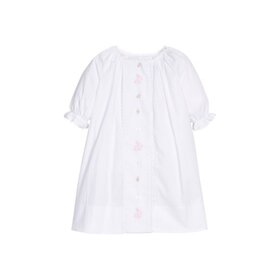 Little English Day Gown - Pink Bunny