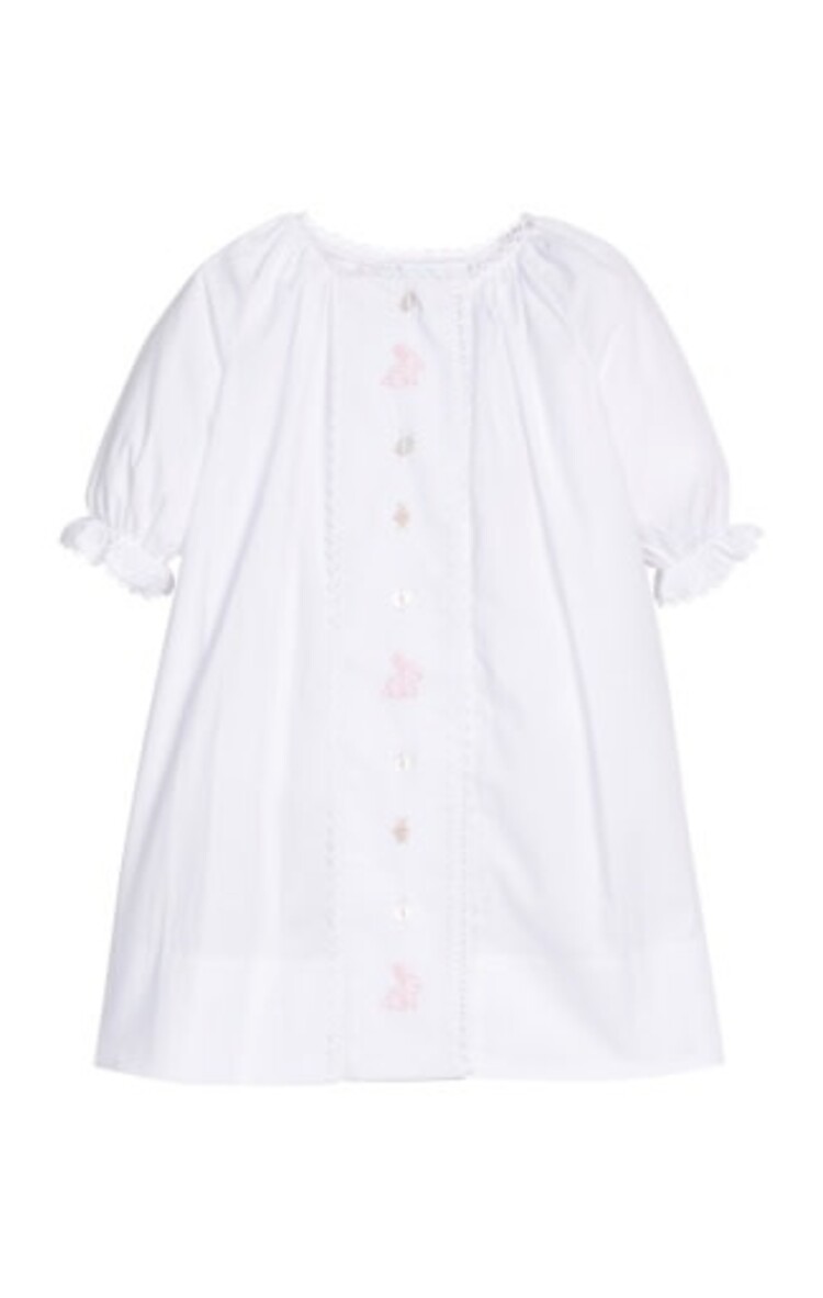 Little English Day Gown - Pink Bunny