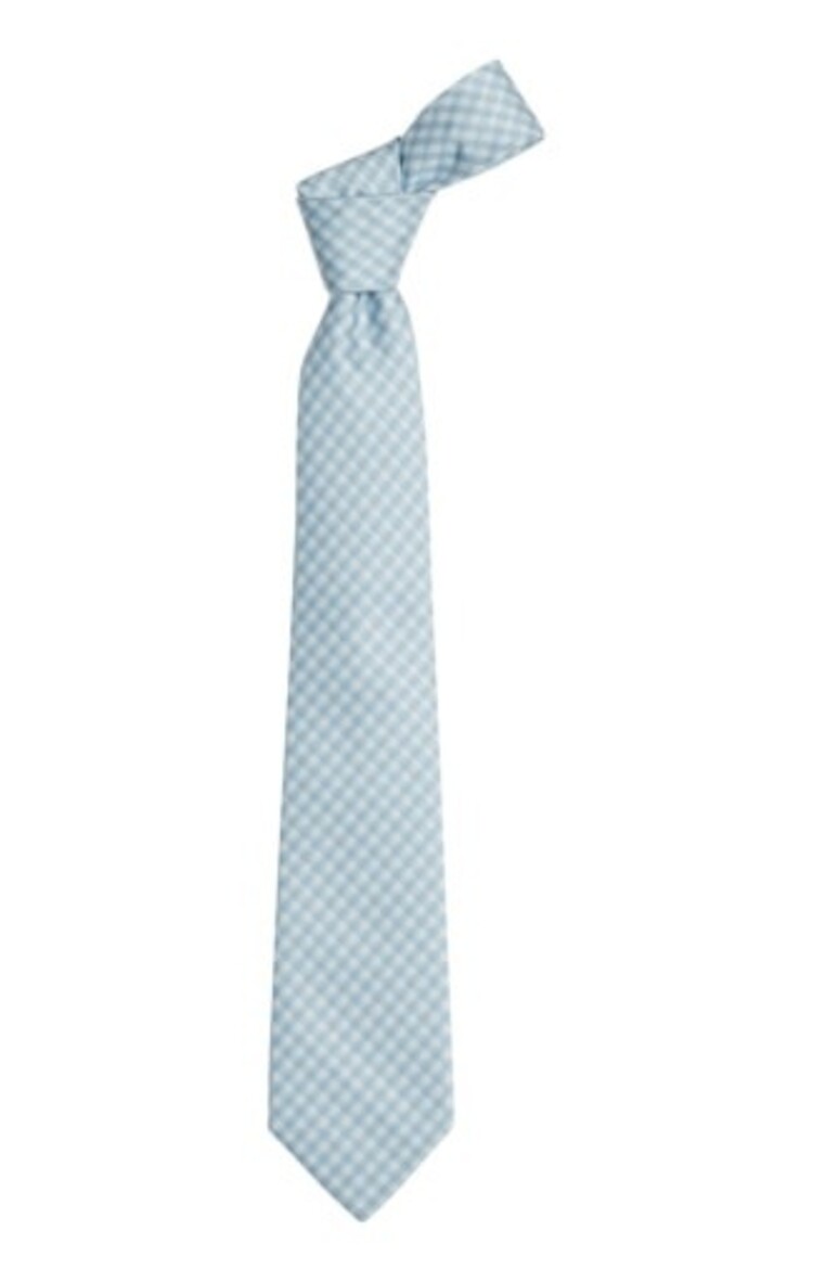 Little English | BISBY Neck Tie - Light Blue Gingham