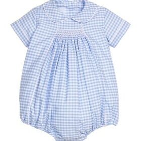Little English Smocked Bubble - Mayfair Gingham