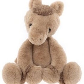 Charlie Bear Clip Clop Pony Oatmeal Brown M
