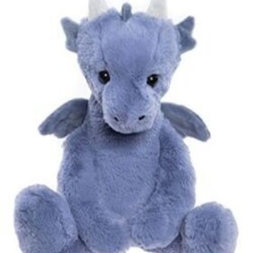 Charlie Bear Draco Dragon Denim Blue L