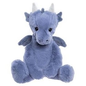 Charlie Bear Draco Dragon Denim Blue L