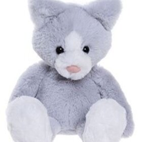 Charlie Bear Puddy Kitten Cloudy Grey M