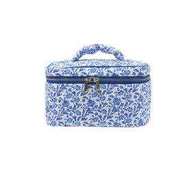 Mavi Bandz Blue Floral Vanity Bag