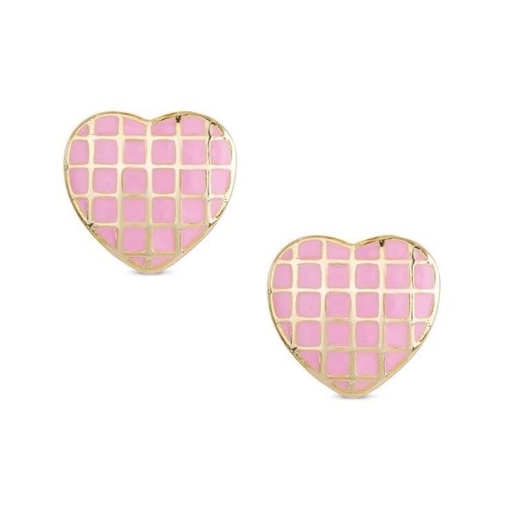 Lily Nily Pink Lattice Earrings