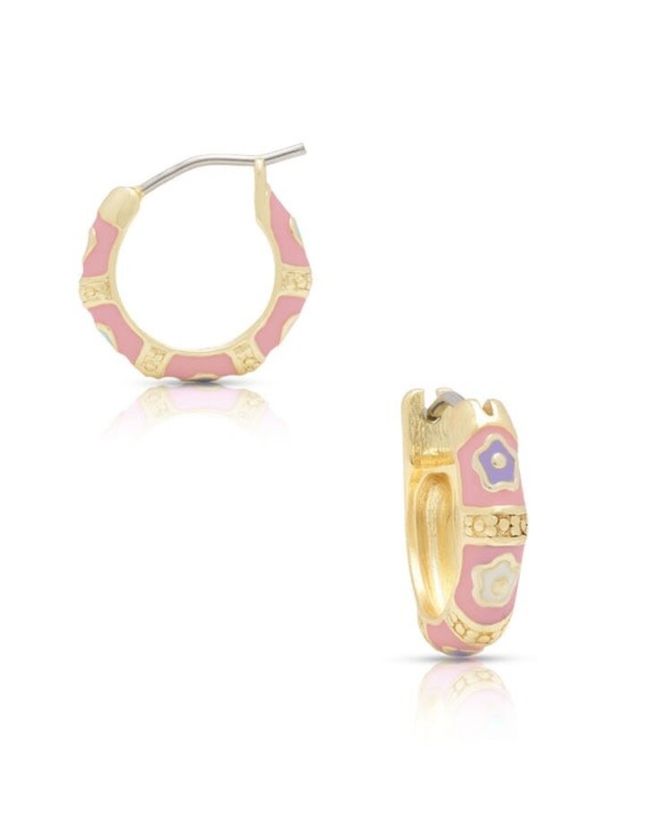 Lily Nily Flower Hoop Earrings