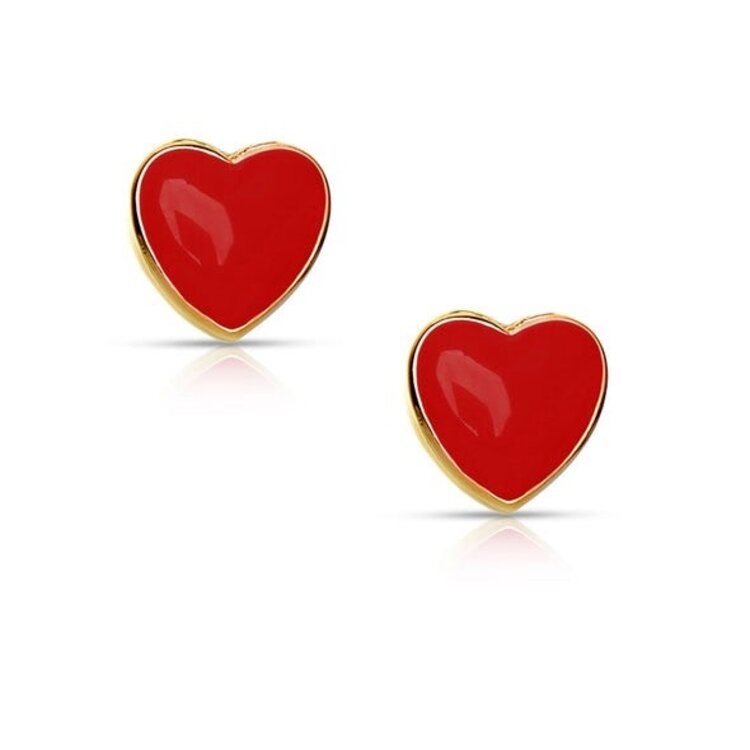 Lily Nily Red Heart Earrings