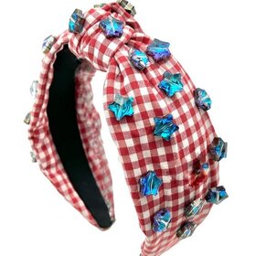 Mavi Bandz Red Ging Americana Headband