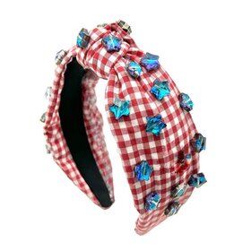 Mavi Bandz Red Ging Americana Headband