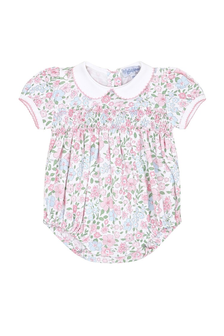 Nella Pima English Garden Smocked Bubble