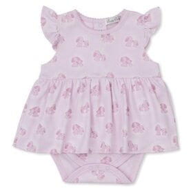Kissy Kissy Pink Puppy Family Bodysuit Dress