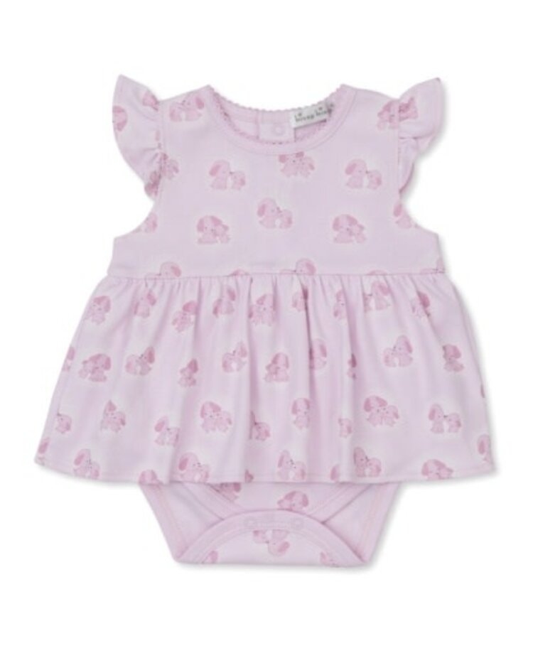 Kissy Kissy Pink Puppy Family Bodysuit Dress