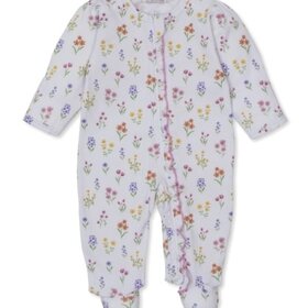 Kissy Kissy Summer Wildflowers Zip Footie