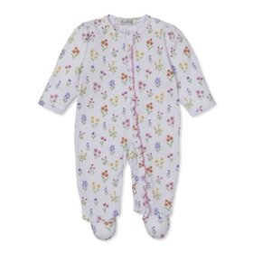 Kissy Kissy Summer Wildflowers Zip Footie