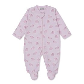 Kissy Kissy Pink Puppy Family Zip Footie