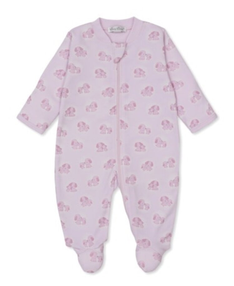 Kissy Kissy Pink Puppy Family Zip Footie
