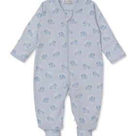 Kissy Kissy Blue Puppy Family Zip Footie