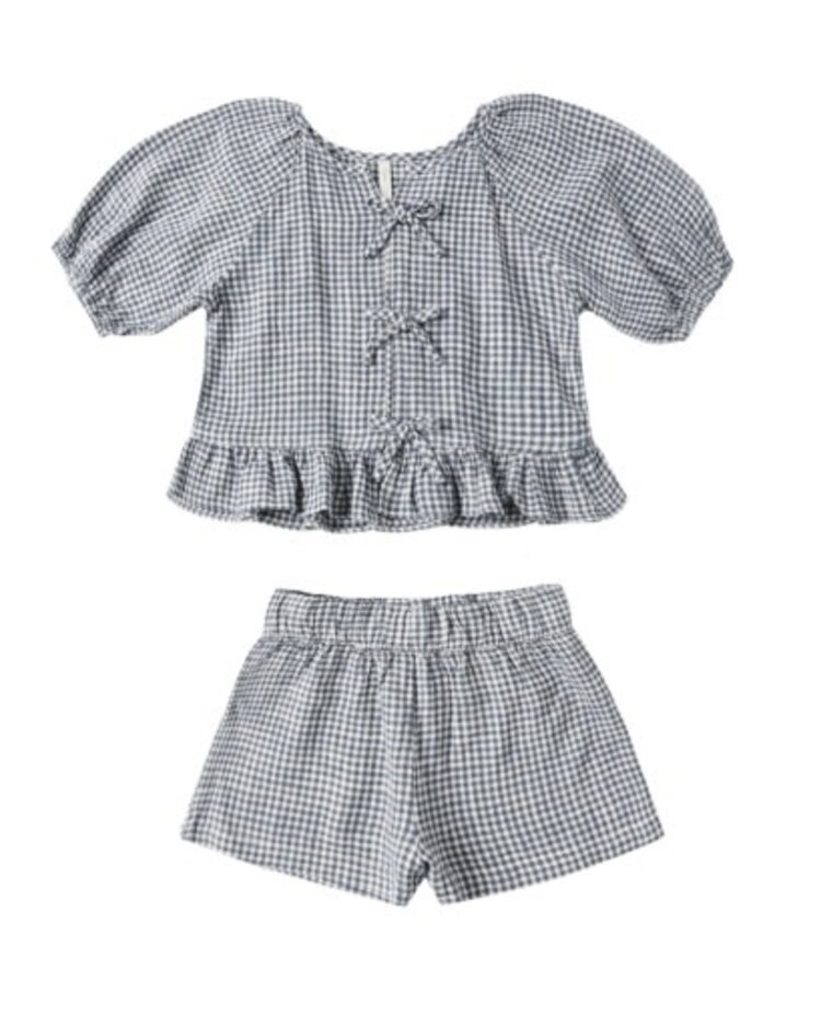 Rylee + Cru Inc. Marine Gingham Juniper Set