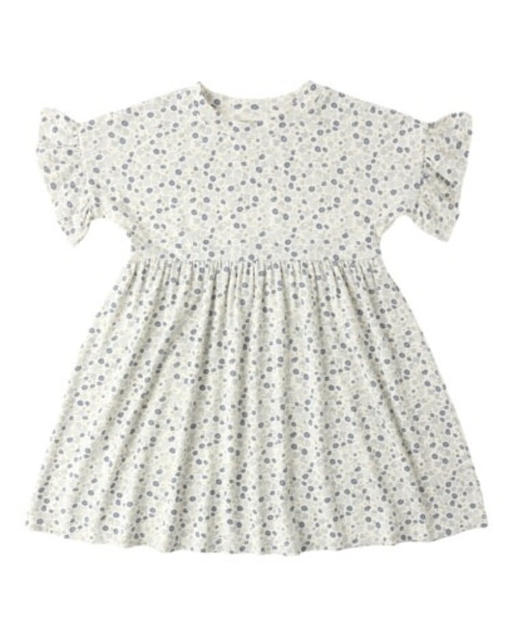 Rylee + Cru Inc. Blue Ditsy Babydoll Dress