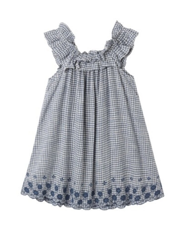 Rylee + Cru Inc. Marine Gingham Lennon Dress