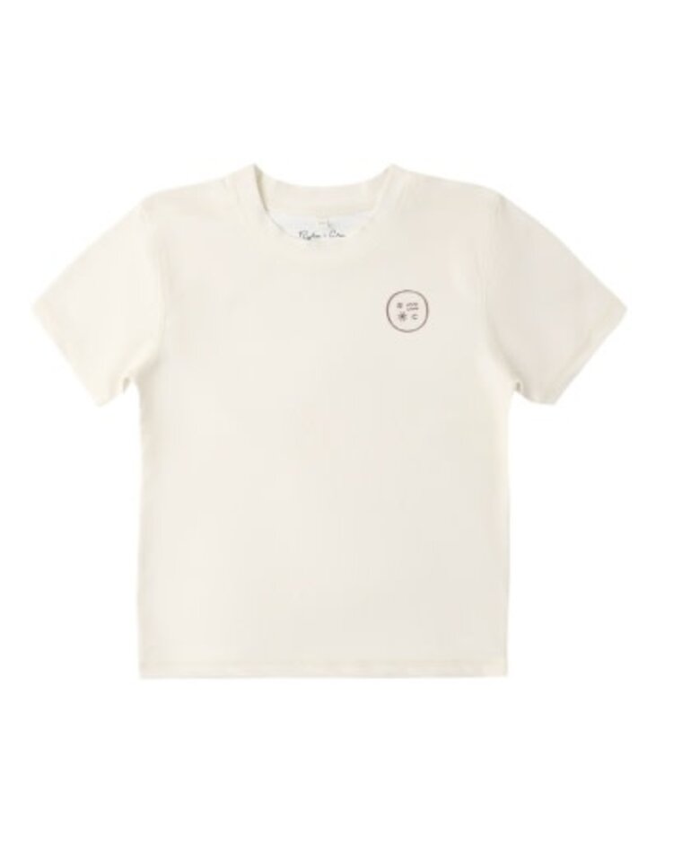 Rylee + Cru Inc. SHORT SLEEVE RASHGUARD NATURAL