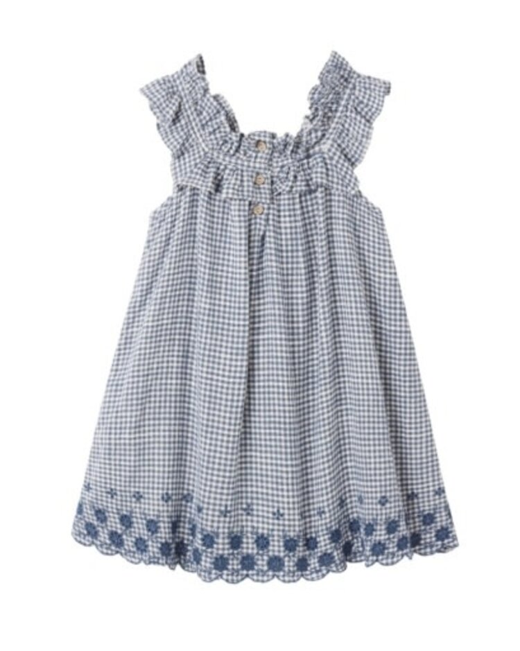 Rylee + Cru Inc. Marine Gingham Lennon Dress