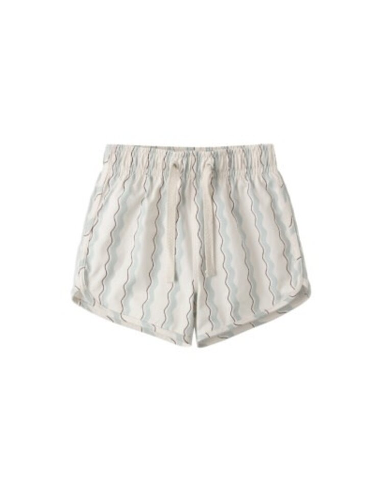 Rylee + Cru Inc. Wave Stripe Swim Trunks
