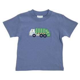 The Smiley Crab Blue Grabage Truck Shirt
