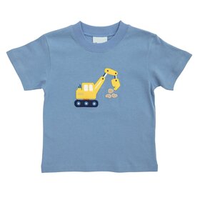 The Smiley Crab Blue with Yellow Digger Shirt