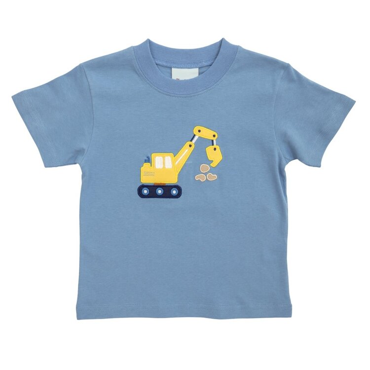 The Smiley Crab Blue with Yellow Digger Shirt