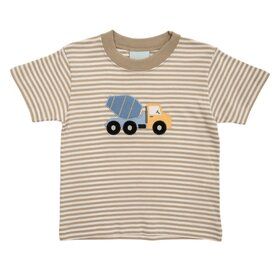 The Smiley Crab Brown Stripe Cement Truck Shirt