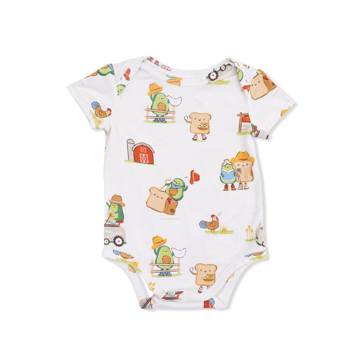 Angel Dear Avocado Toast Bodysuit