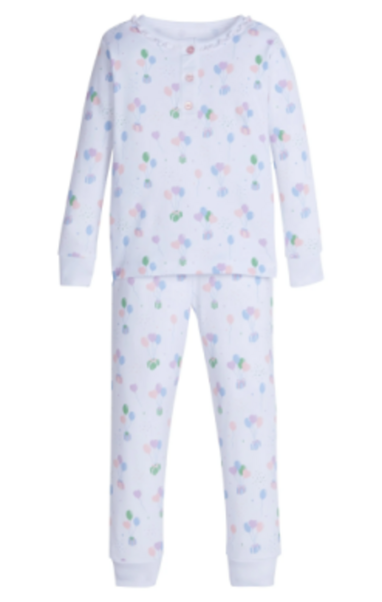 Little English Ruffled Printed Jammies