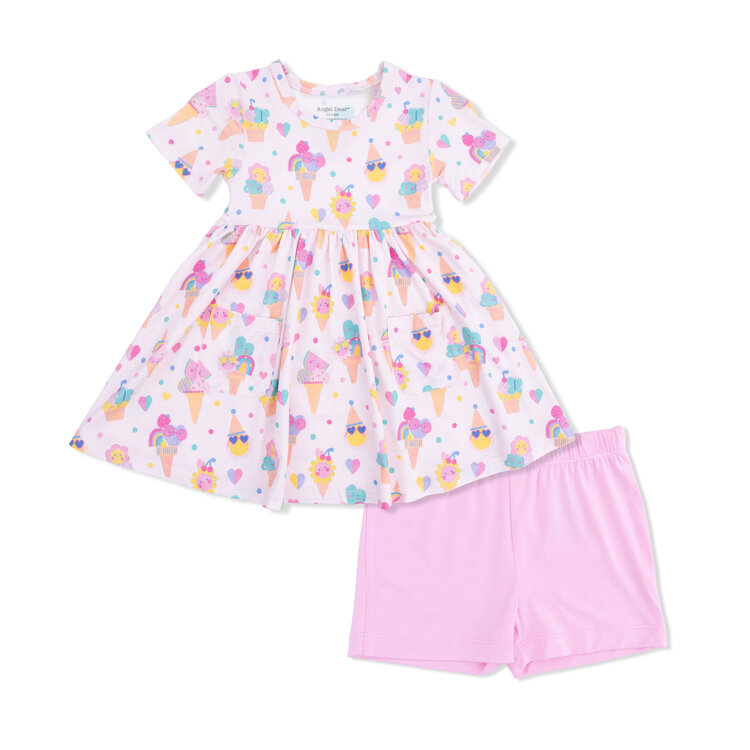 Angel Dear Ice Cream Fun Crew Twirly Dress Set