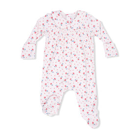 Angel Dear Joli Rosette Smocked Footie