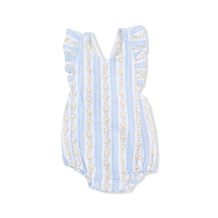 Angel Dear Odalys Floral Stripe Sunsuit
