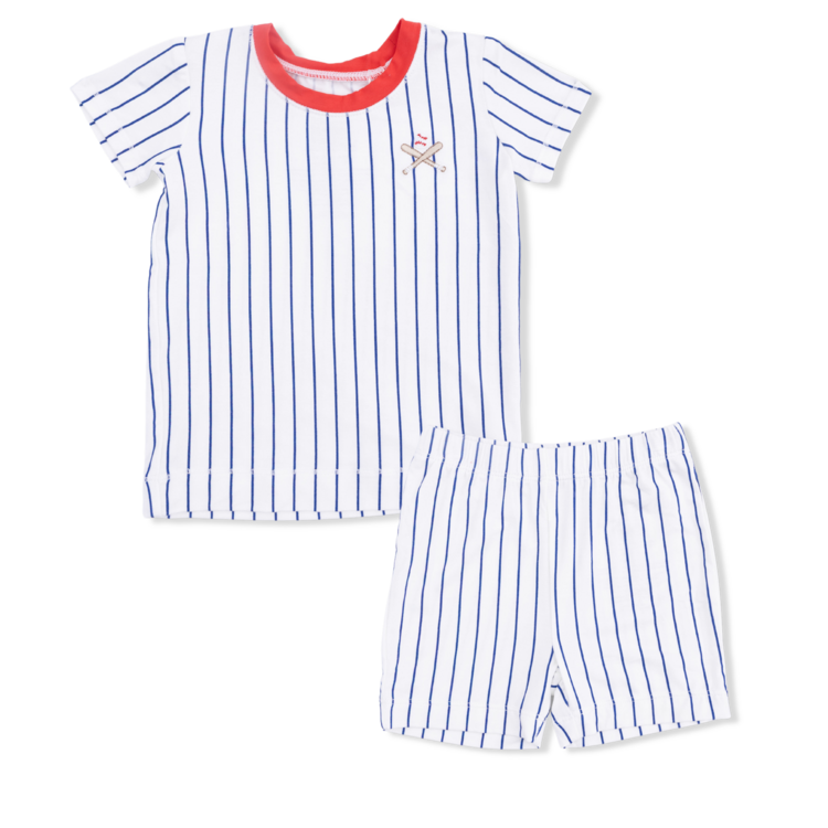 Angel Dear Baseball Stripe Loungewear Set