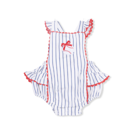 Angel Dear Baseball Stripe Sunsuit