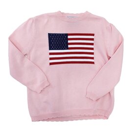 The Smiley Crab Pink Flag Sweater