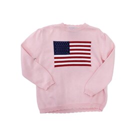 The Smiley Crab Pink Flag Sweater