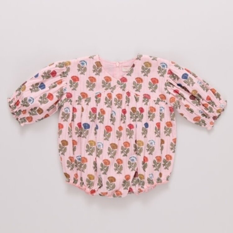 Pink Chicken baby girls wynne bubble - multi flower drop