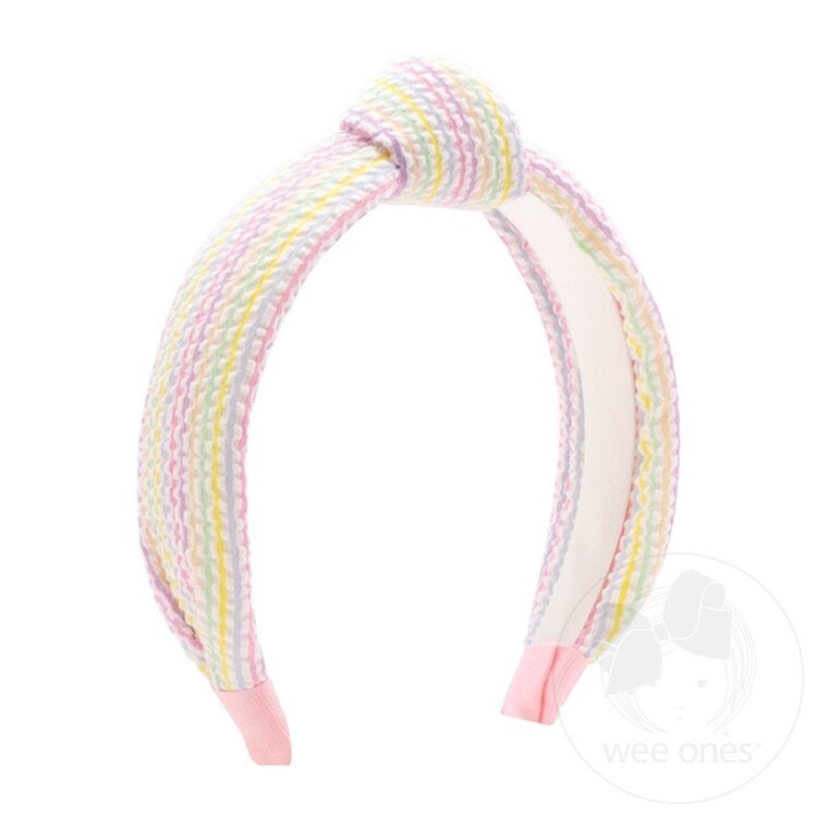 Wee Ones Seersucker Knot Headband