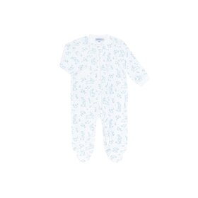 Nella Pima Toile Bunny Zip Footie