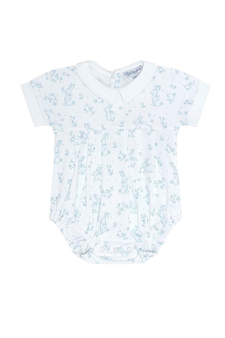 Nella Pima Blue Toile Bunny Bubble