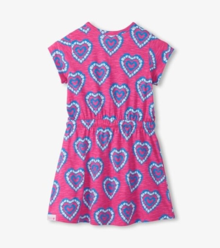 Heart Burst Short Sleeve Dress