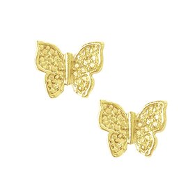 Susan Shaw Gold Stud Earrings